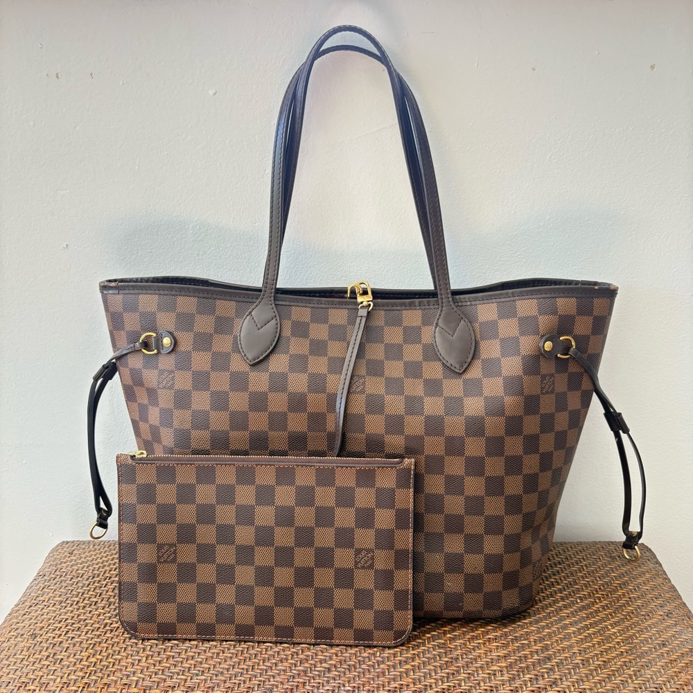 Louis Vuitton Neverfull MM Damier Brown Tote Bag - Picture 3 of 14